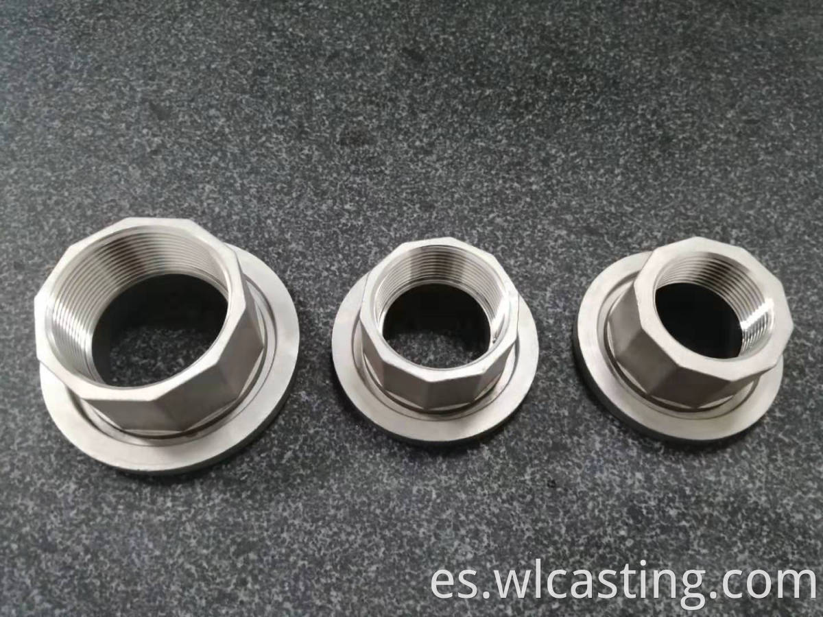 stainless steel casting investment thread union flange nipple